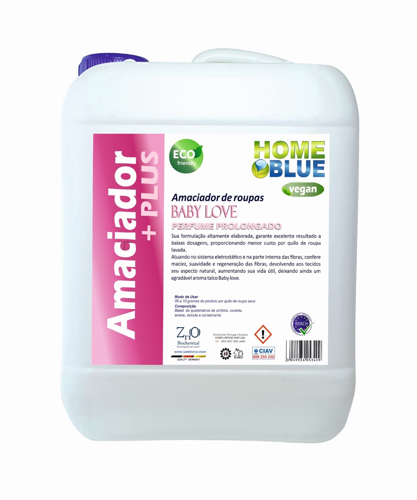 Home Blue Amaciador de Roupas Baby Love